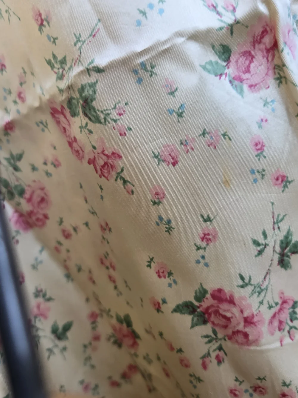 Vintage 60s 70s Does 30s Floral Top And Ultra Wide Leg Pant Suit Set XS S - Picture 7 of 16